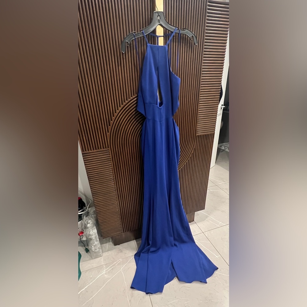 Jay Godfrey keyhole gown size 4 Royal blue. Never worn